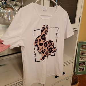 White Easter t-shirt. Worn once, size large